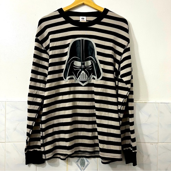 Hanna Andersson x Star Wars Darth Vader L Stripe Pajama Top Limited Edition 70s - Picture 1 of 6